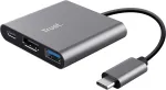 TRUST COMPUTER DALYX 3-IN-1 USB-C ADAPTER