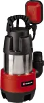 Einhell dirty water pump GC-DP 9040 N, submersible / pressure pump (red / stainless steel, 900 watts)