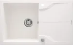 Deante 1-bowl granite sink with drainer - mounted flush with the worktop