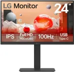 Monitor LG LCD ||23.8"|Business|Panel IPS|1920x1080|16:9|100Hz|5 ms|Speakers|Swivel|Pivot|Height adjustable|Tilt|24BA750-B