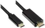 Alcasa Good Connections Adapterkabel USB-C an HDMI 2.0 schw. 3m