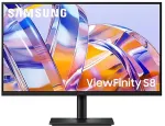 Monitor SAMSUNG 68,6 cm (27") 3840 x 2160 Pixel LS27H804UAUXEN 16:9 4K Ultra HD IPS 5 ms 60 Hz HDR DisplayPort HDMI USB-Hub Pivot Height VESA