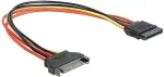 DeLOCK Stromkabel SATA 15Pin -> SATA 15Pin St/Bu 0.50m