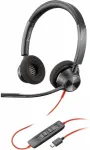 POLY HP Blackwire 3320 Stereo Microsoft Teams Certified USB-C Headset +USB-C/A Adapter