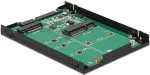 DeLOCK 2.5? Konverter SATA 22 Pin > 1 x M.2 Key B + 1 x mSATA - 9,5 mm