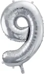 PartyDeco fooliumist &otilde;hupall, 35 cm, number 9
