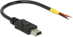 DeLOCK USB Kabel Mini-B -> 2x offene Kabelenden Strom