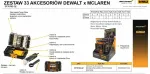 Dewalt FLEXTORQ bit set DT70782, 33 pieces, in McLaren design including angle attachment with base head and handle, in TOUGH CASE