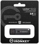 Kingston Pendrive 64GB IronKey Locker+50 USB 3.2 Black EU (IKLP50G2/64GB)