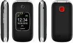 Mobiiltelefon ALIGATOR V650 Senior black-silver+st.nab