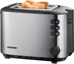 Severin AT 2514 - Toaster - 2 Scheibe(n) - Black/Brushed Stainless Steel (AT 2514)
