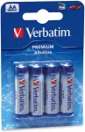 VERBATIM aku, AA (LR06), 4-pakendiline, leeliseline, 1,5 V