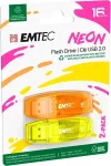 M&auml;lukaart Emtec USB2.0 C410 16GB Neon 2 pcs