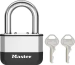 Master Lock Elite Padlock 67mm, 38mm Shackle, 5-Pin Cylinder
