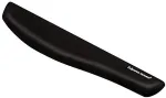 FELLOWES Keyboard Wrist Rest - PlushTouch Wrist Rest with Non Skid Rubber Base & Antibacterial Protection - Ergonomic Wrist Support for Computer, Laptop, Home Office Use - Black