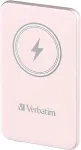 VERBATIM Charge&acute;n&acute;Go Magnetic Wireless Power Bank 5000 Pink