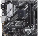 Emaplaat ASUS Mainboard||AMD B550|SAM4|MicroATX|Memory DDR4|Memory slots 4|2xPCI-Express 3.0 1x|1xPCI-Express 4.0 16x|2xM.2|1x15pin D-sub|1xDVI-D|1xHDMI|2xAudio-In|1xAudio-Out|6xUSB 3.2|1xPS/2|1xRJ45|PRIMEB550M-AWIFIII