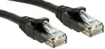 Lindy Premium - Patch-Kabel - RJ-45 (M) - RJ-45 (M) - 50cm - UTP - CAT 6 - glatt, halogenfrei - Schwarz (45431)
