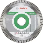 Bosch Best for Ceramic Extraclean Turbo - Diamant-Schneidscheibe - f&uuml;r Keramik, Porzellan, Feinsteinzeug, harte Keramik - 125 mm (2608602479)