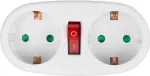 Maclean Splitter double socket MCE338 typ F