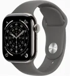 APPLE Watch Series 11 GPS + Cellular 42mm Natural Titanium Case with Stone Grey Sport Band - M/L