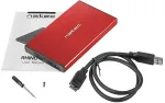 NAT EC HDD ENCLOSURE RHINO GO (USB 3.0, 2.5", RED)