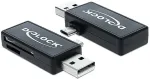 DeLOCK Card Reader USB micro B -> SD/microSD OTG extern