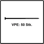 Fischer chipboard screw Power-Fast II 6.0x140 countersunk (50 pieces, partial thread, galvanized)