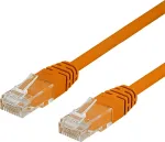DELTACO U/UTP Cat6 patchkabel, (LSZH), 0,3m, orange