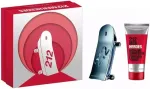 Carolina Herrera 212 Men Heroes Set (EDT 90ml + Shower gel 100ml) - parf&uuml;&uuml;mikomplekt meestele