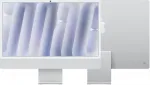 APPLE iMac 24 inch: M4 10/10, 16GB, 256GB SSD - Silver Nano