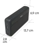 HAMA Power pack pocket 20000 mAh 2xusb-a anthracite