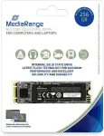 K&otilde;vaketas MEDIARANGE M.2 SSD SATA 3 256GB TLC NAND schwarz