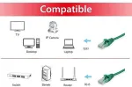 EQUIP - Patch-Kabel - RJ-45 (M) - RJ-45 (M) - 20,0m - UTP - CAT 6 - gepresst - gr&uuml;n (625449)
