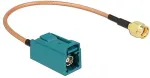 DELOCK Antennenkabel FAKRA Z Buchse > RP-SMA Stecker RG-316 20 cm