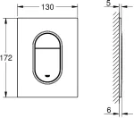 Grohe Vandens nuleidimo plok&scaron;tė ARENA COSMOPOLITAN S 37624000