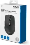 NONAME Hiir Silent wireless travel mouse DELTACO, USB-C receiver + BT 5.1 dual connectivity / MS-813
