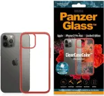 PANZERGLASS Kaitse&uuml;mbris ClearCase, Apple iPhone 12 Pro Max, punane / l&auml;bipaistev,