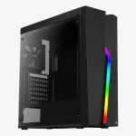Korpus AER oCool Geh Midi Bolt Black RGB MicroATX/ATX/Mini-ITX o.N.