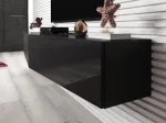 Cama MEBLE Cama TV stand VIGO SLANT 180cm (2x90) black/black gloss