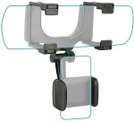 MOBILIS Universal Car Rear Mirror Mount for Smartphone