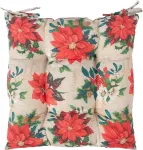 Home4you Toolipadi WINTER FLOWERS, 40x40cm, j&otilde;ulut&auml;hed, 50%puuvill, 50%pol&uuml;ester, kangas 396