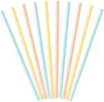 PartyDeco Joogik&otilde;rred kartongist - pastelsed, 19,5 cm, 10 tk