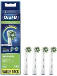 Procter & Gamble Oral-B Cross Action Replacement Brush Heads with CleanMaximiser Technology, 4 pcs