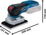 Bosch cordless orbital sander GSS 18V-13 Professional solo (blue/black, without battery and charger)