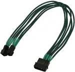 Nanoxia Kabel 4-Pin auf 2 x 3-Pin, Single, 30 cm, gr&uuml;n