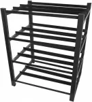 LANBERG battery rack for UPS 830x650 3 rows 4 levels (12 shelves) black Lanberg (flat pack)