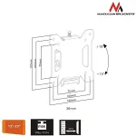 Maclean Universal holder for TV or monitor MC-596 13-23 vesa 100x100 20kg