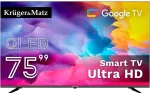 Teler No name Telewizor Kruger&Matz 75" QLED UHD smart DVB-T2/S2 H.265 Hevc