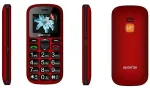 Mobiiltelefon ALIGATOR A321 Senior red-black + charging stand